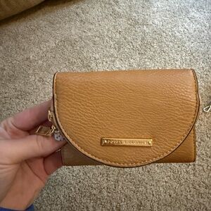 Poppy & Peonies Camel Vegan Leather Wallet